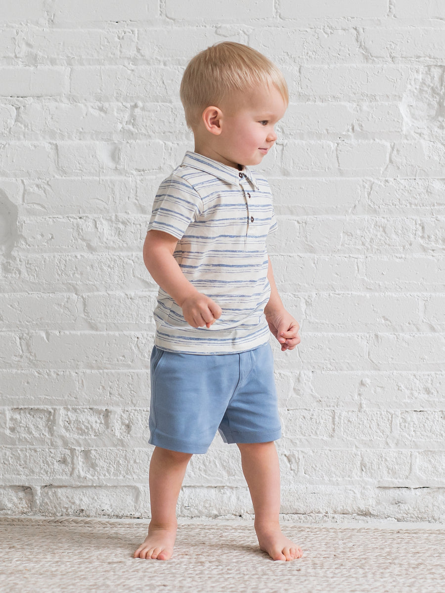 Ben Short Sleeve Polo Baby-Kids : Tops : Shirts : Short Sleeves Colored Organics Organic Cotton Baby and Kids Ben Short Sleeve Polo