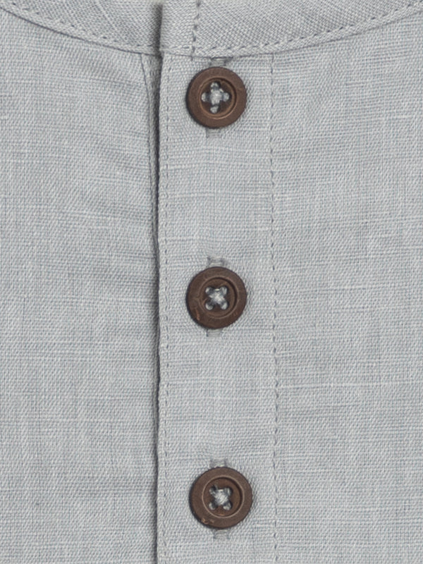 Caley Linen Henley Tank Sale : Baby-Kids : Tops : Tanks Kendi Organic Cotton Baby and Kids Caley Linen Henley Tank