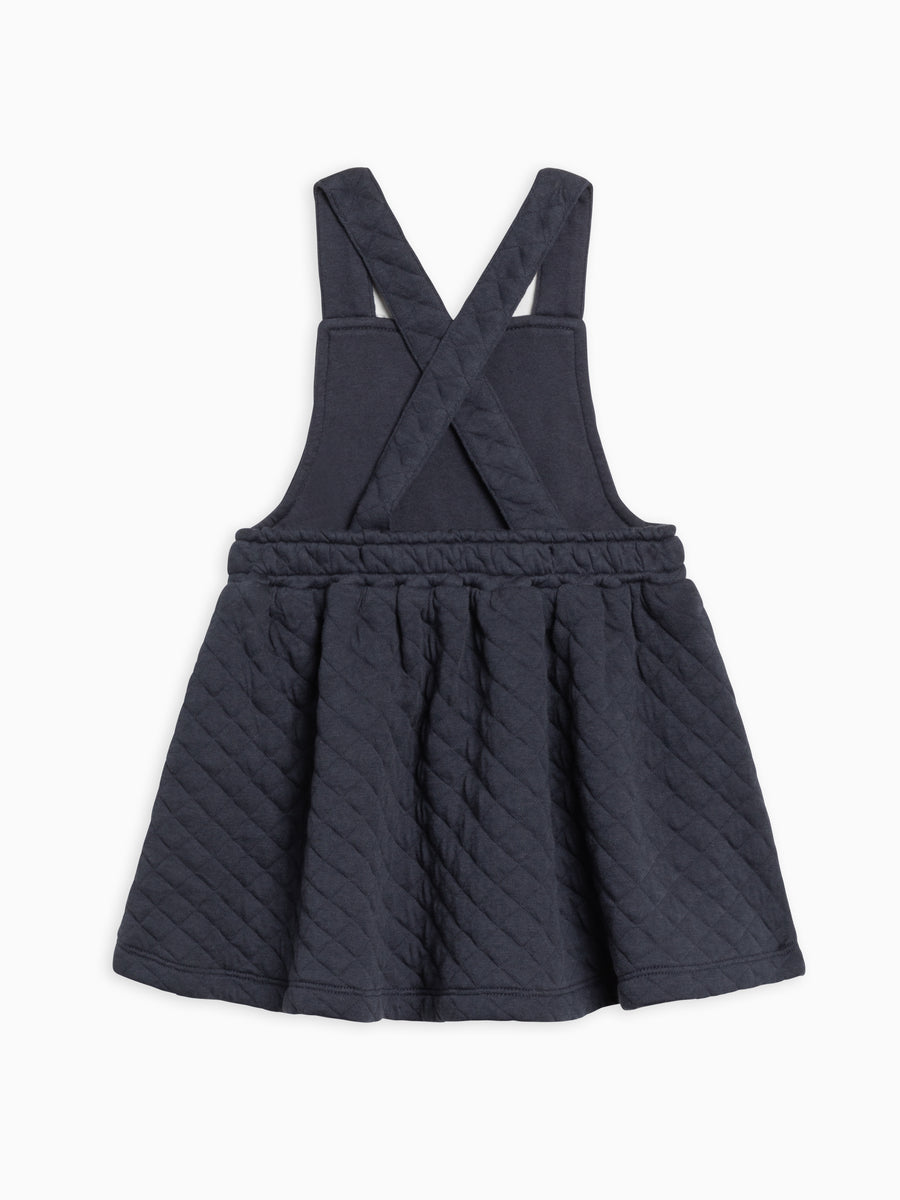 Eloise Quilted Jacquard Jumper Dress Sale : Baby-Kids : Dresses : Tanks Kendi Organic Cotton Baby and Kids Eloise Quilted Jacquard Jumper Dress