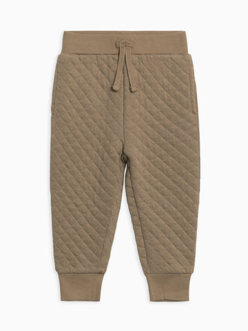 Hoyt Quilted Jacquard Jogger Baby-Kids : Bottoms : Joggers Kendi Organic Cotton Baby and Kids Hoyt Quilted Jacquard Jogger