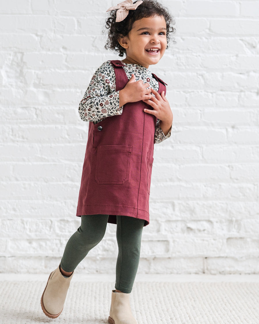 Alma Twill Jumper Dress