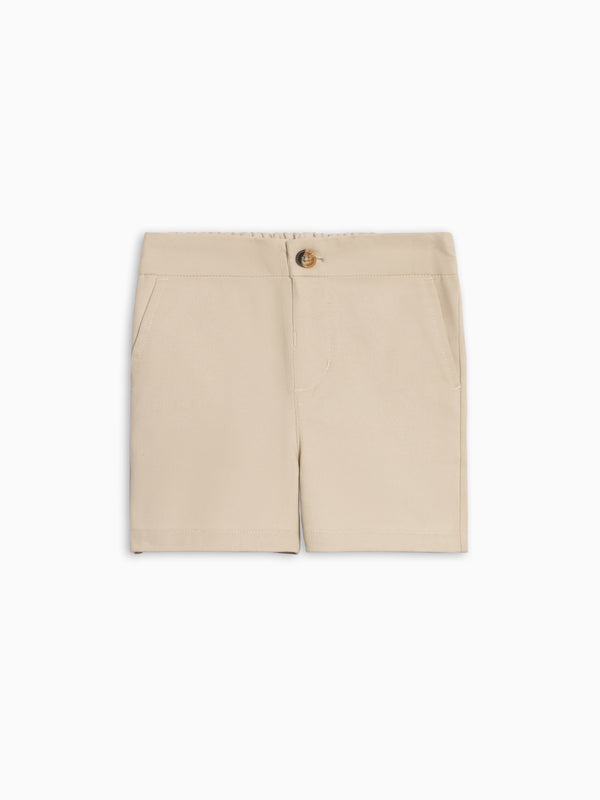 Harrison Twill Short - Dune Baby-Kids : Bottoms : Shorts Kendi Harrison Twill Short - Dune for Baby | Colored Organics®