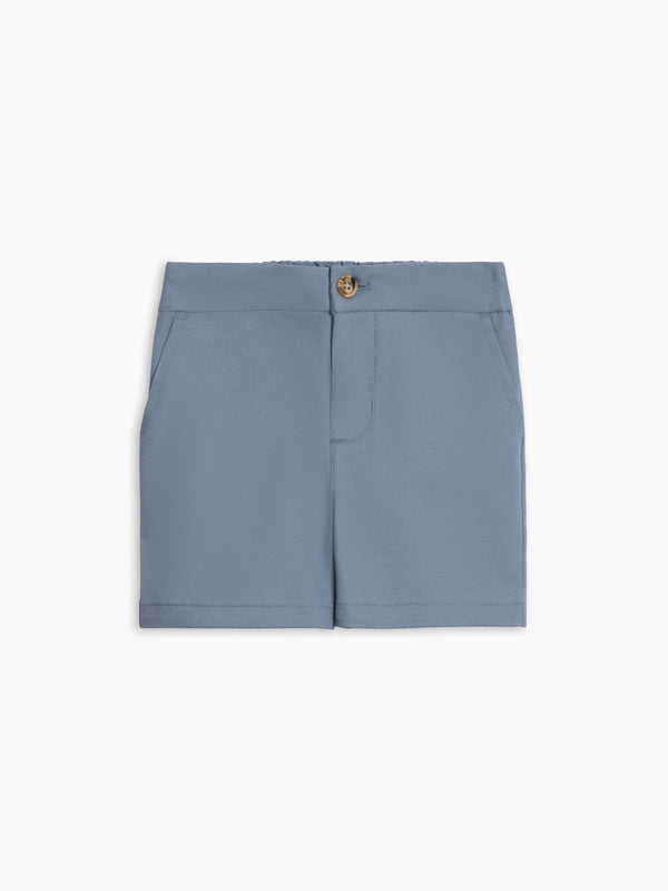 Harrison Twill Short - Sea Baby-Kids : Bottoms : Shorts Kendi Harrison Twill Short - Sea for Baby | Colored Organics®
