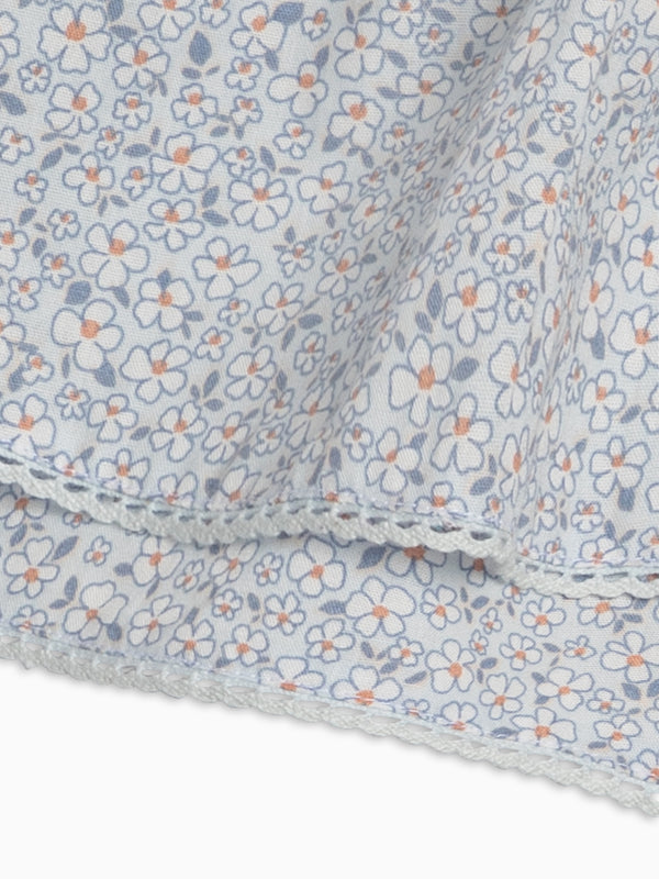 Nadia Poplin Skirted Shorts - Cardella Floral / Sea + Powder Baby-Kids : Bottoms : Shorts : Skirts Kendi PRE ORDER Nadia Poplin Skirted Shorts | Colored Organics®