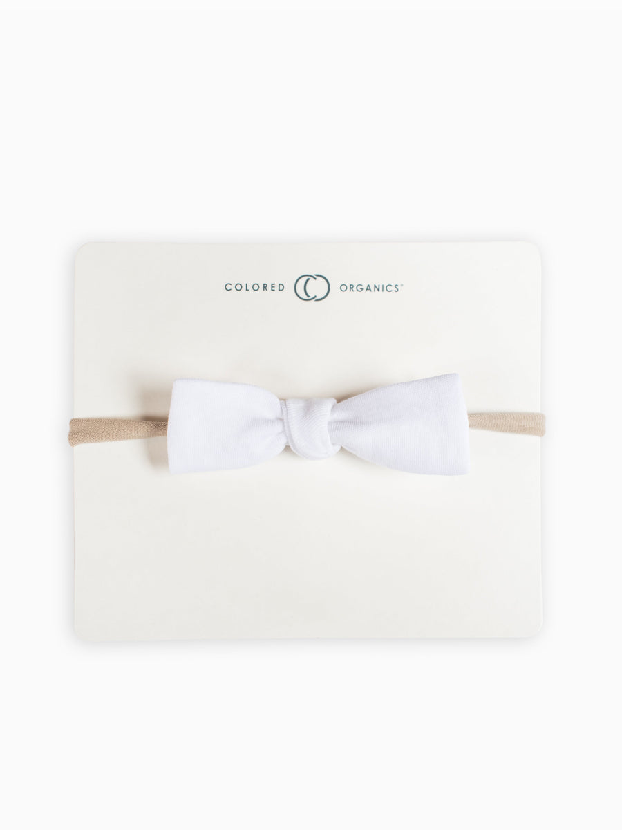 Cotton Dainty Bow Baby : Accessories : Bows : Headbands Colored Organics Organic Cotton Baby and Kids Cotton Dainty Bow