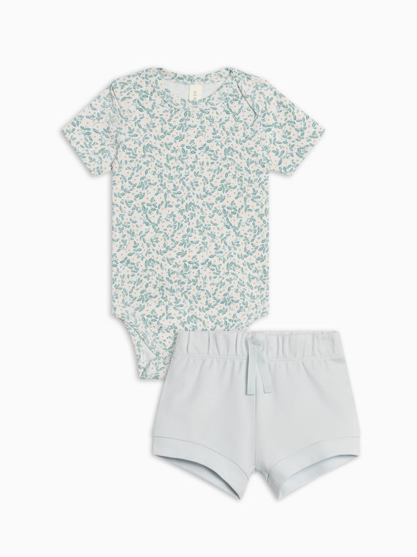 Organic Girl Bodysuit Set