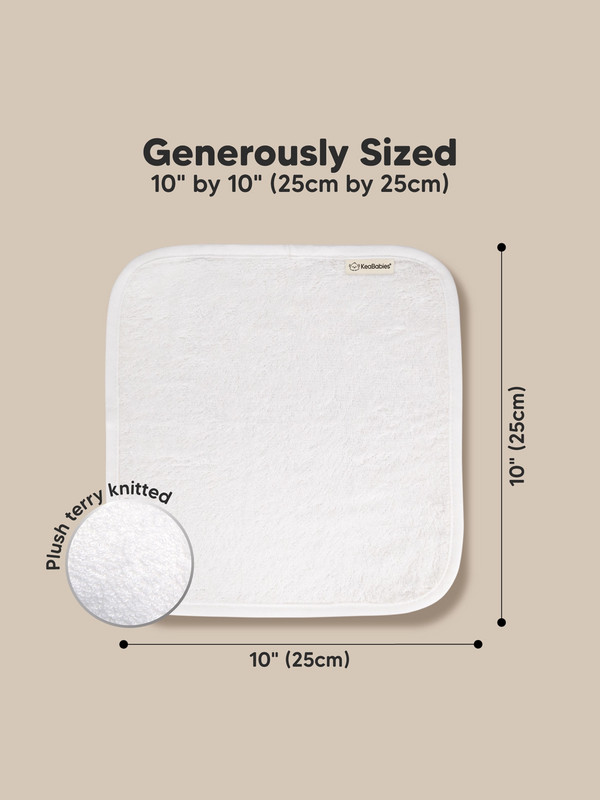 6-Pack Baby Bamboo Wash Cloths Baby : Parent : Nursery : Bath KeaBabies