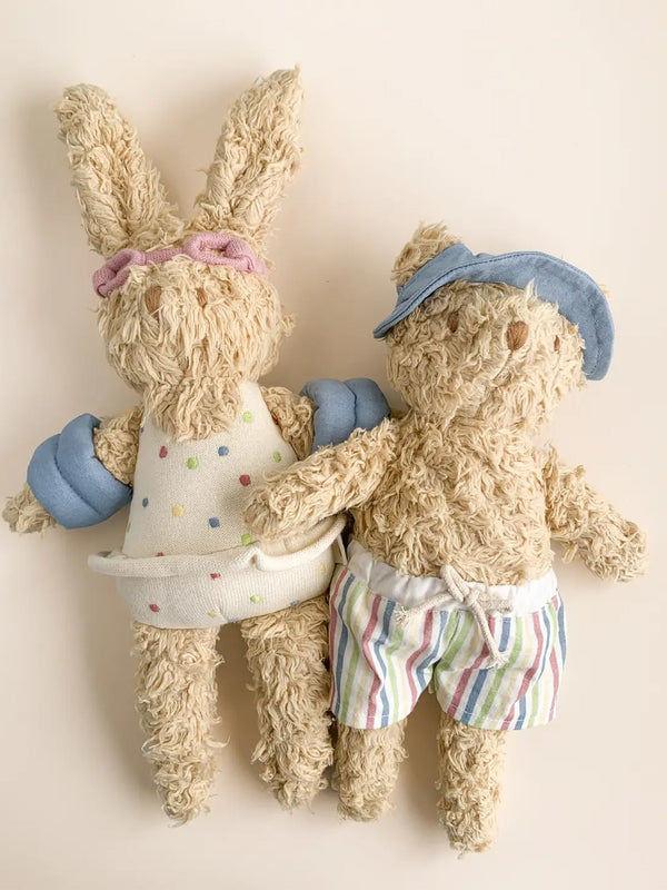 Coral Plush Beach Bunny