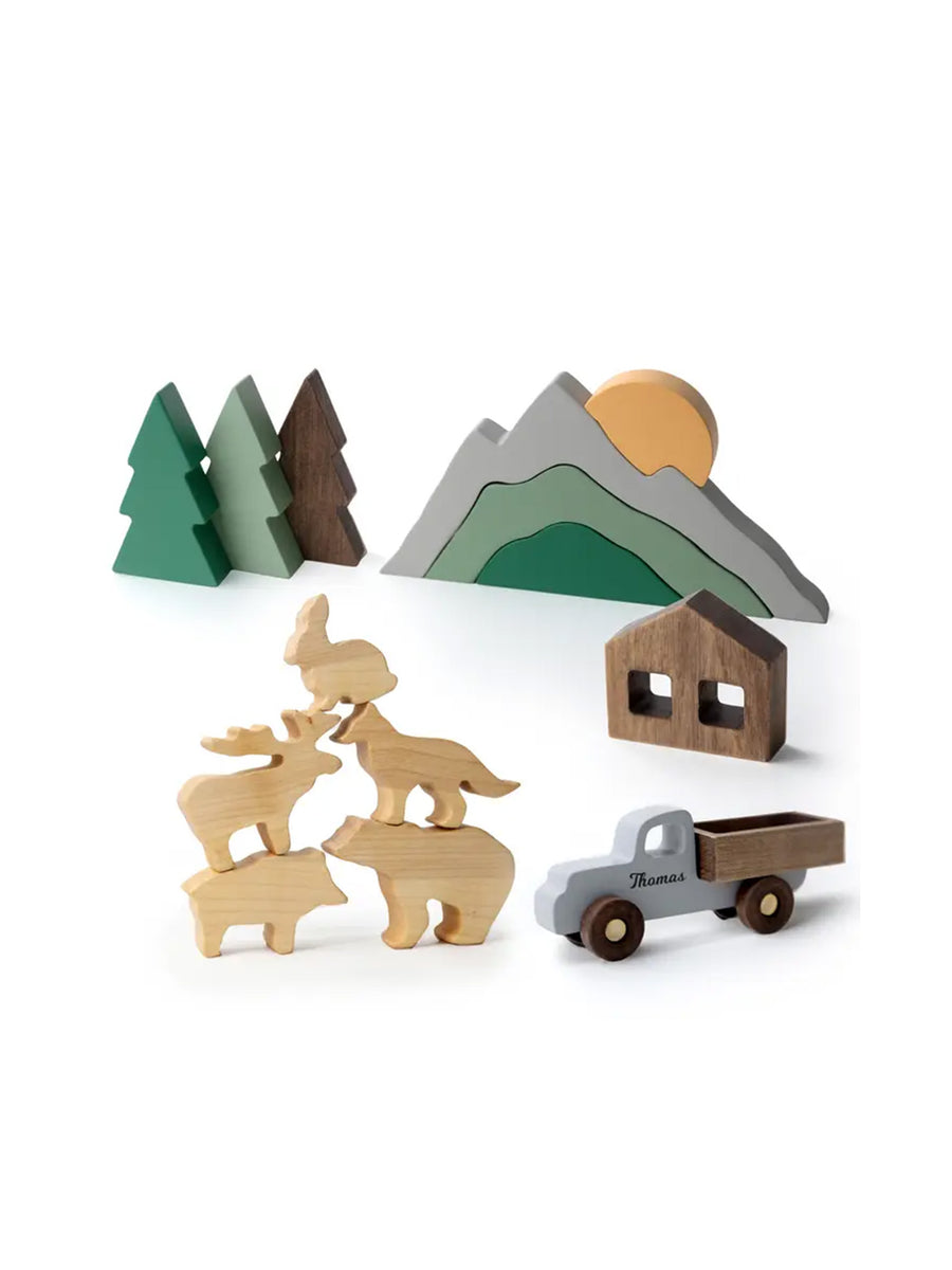 Woodland Wooden Play Set Baby-Kids : Toys : Learning : Wooden Busy Puzzle