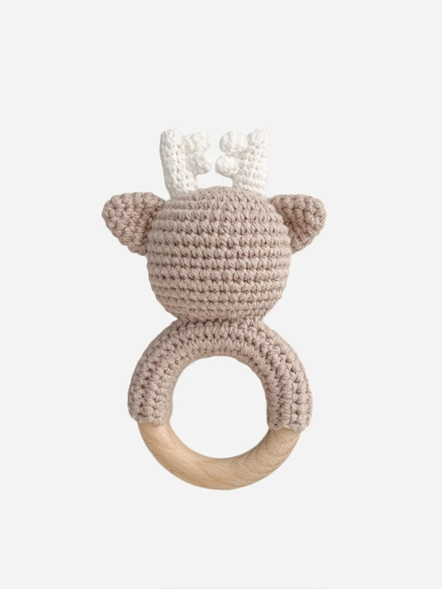 Deer Cotton Rattle Teether