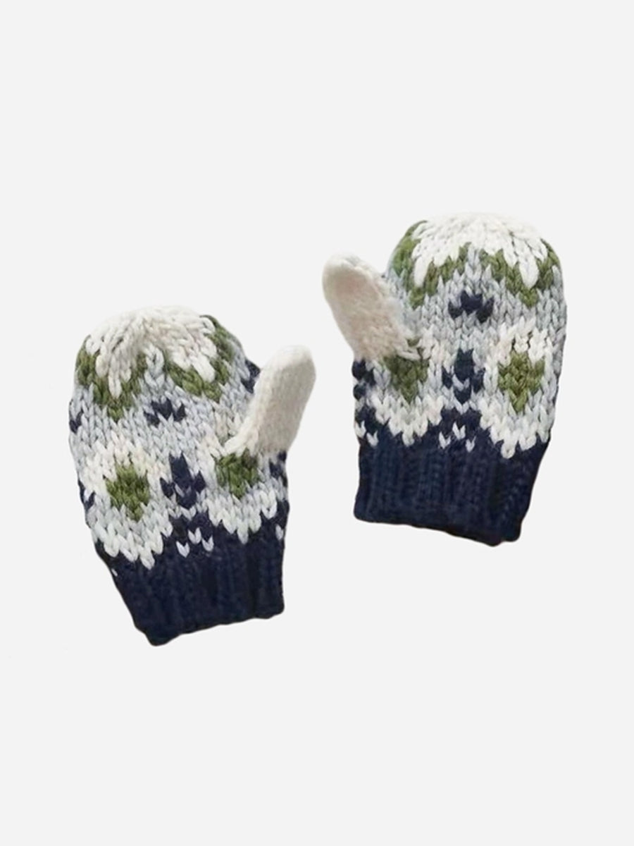 Fairisle Knit Mittens Baby-Kids : Accessories : Mittens Blueberry Hill