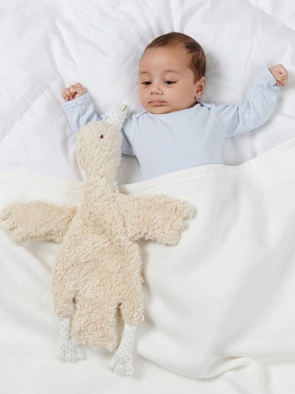 Goose Sherpa Snuggle Lovey Baby : Toys : Plush + Crinkle Under the Nile