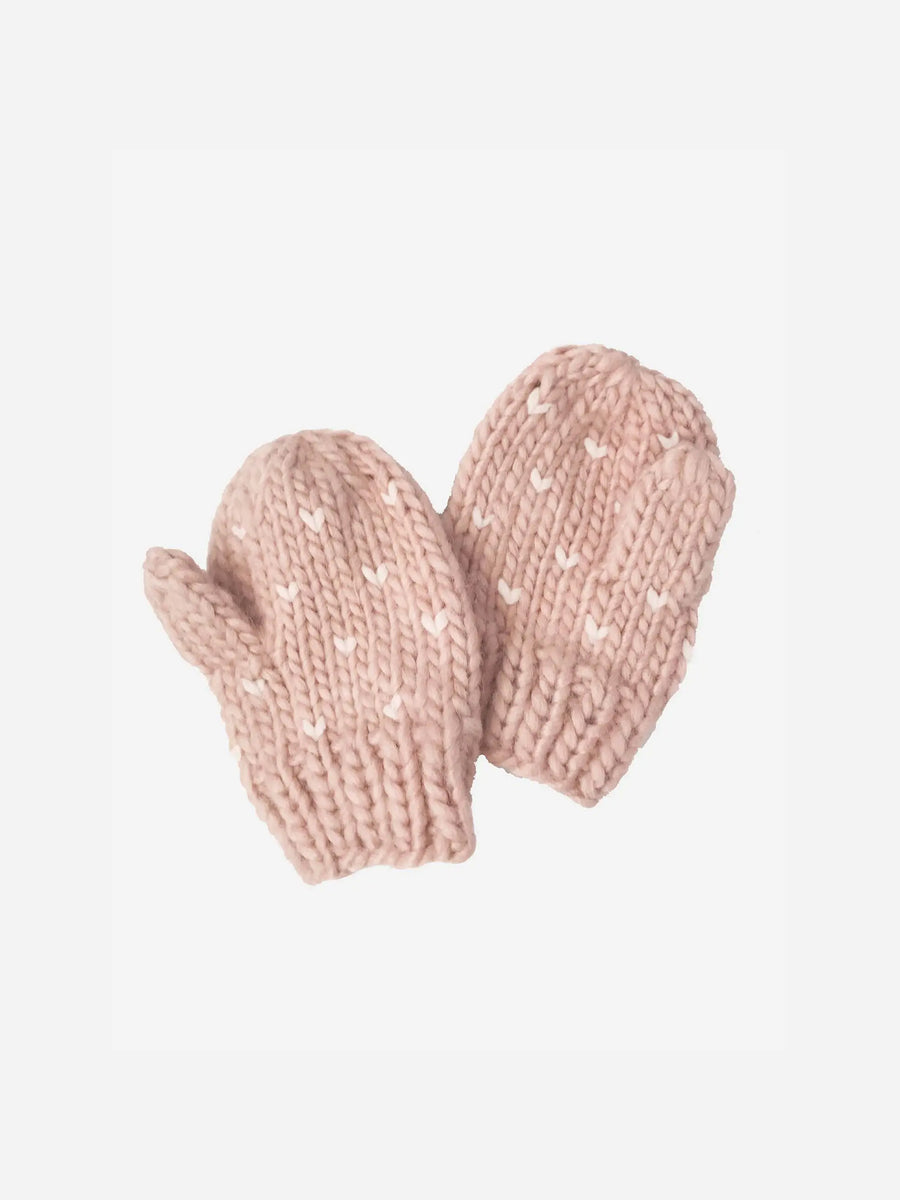Hearts Knit Mittens Baby-Kids : Accessories : Mittens Blueberry Hill