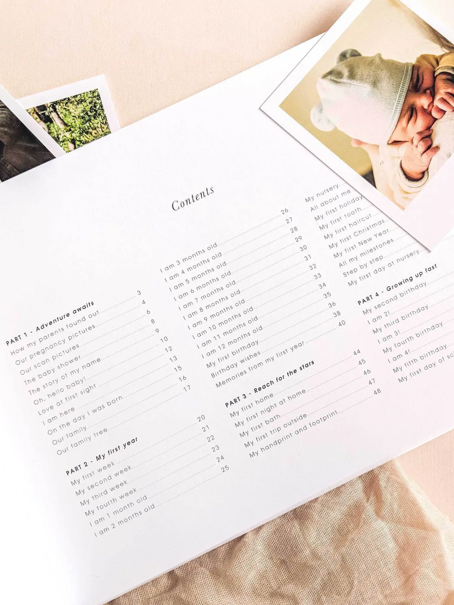 Little One Baby Book Baby : Parent : Nursery : Journals Blush and Gold