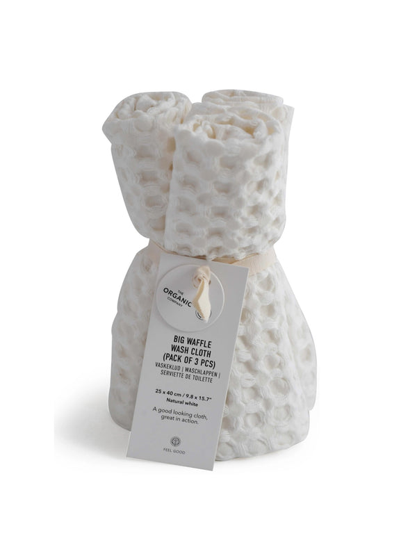 Organic Cotton Big Waffle Washcloth 3-Pack Baby : Parent : Nursery : Bath The Organic Company