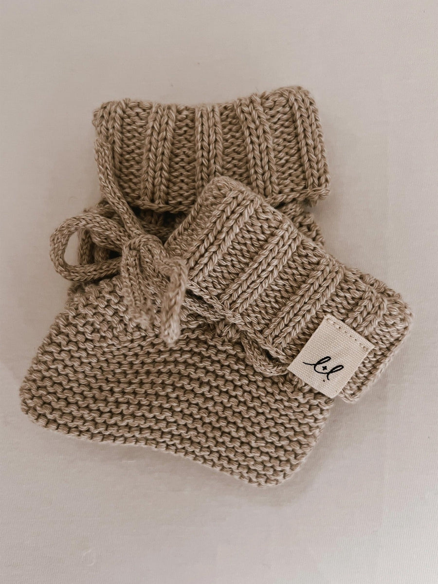 Organic Cotton Booties Baby : Accessories : Socks Luna + Luca