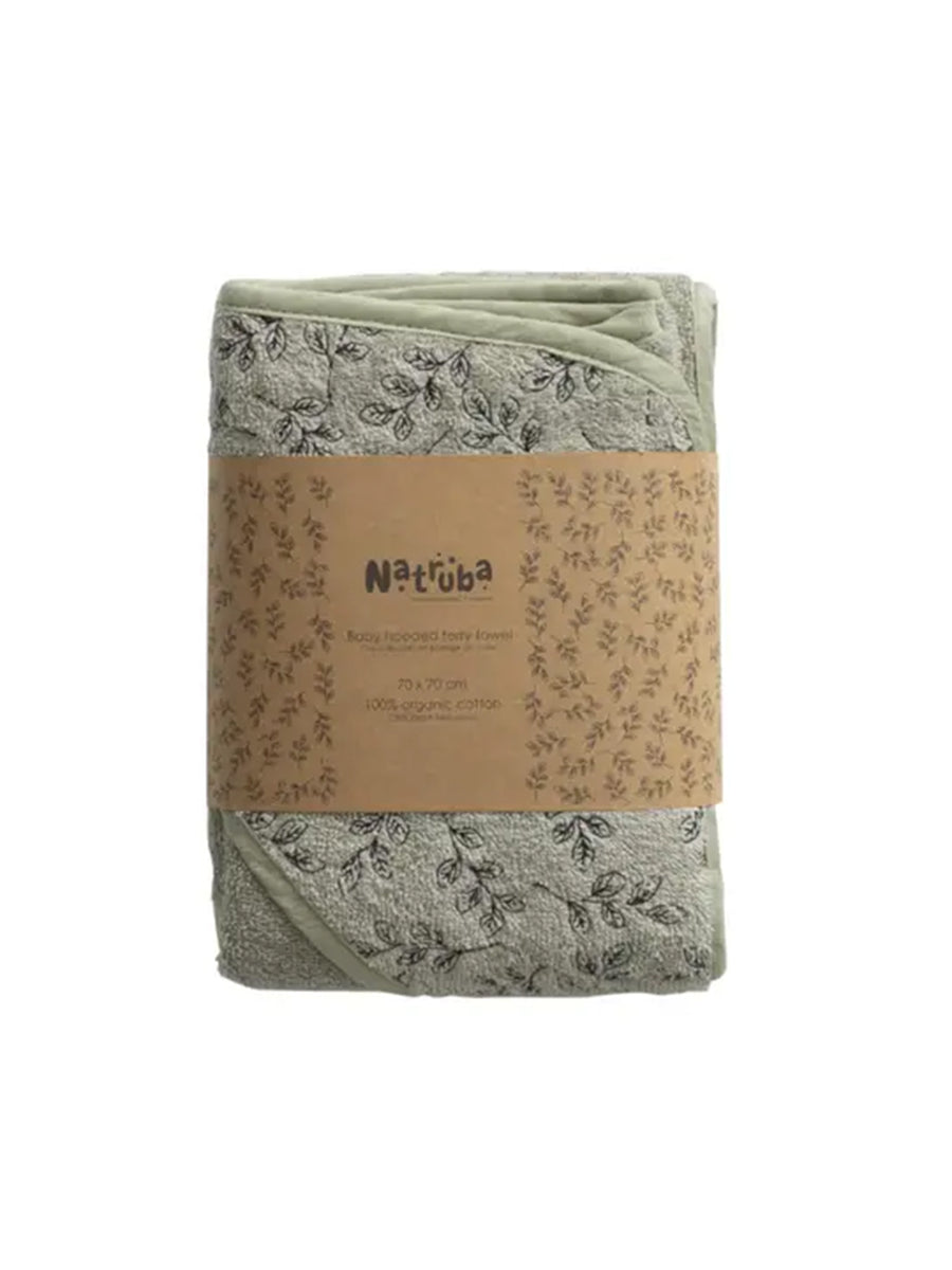 Organic Cotton Floral Hooded Towel Baby : Nursery : Bath Natruba