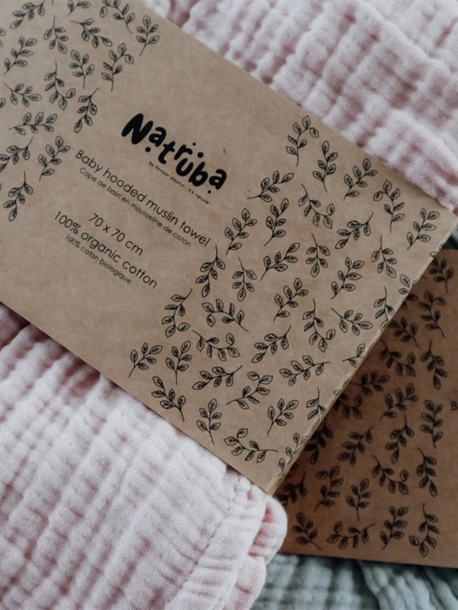 Muslin Hooded Towel Baby : Nursery : Bath Natruba