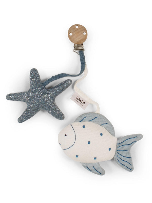 Organic Cotton Ocean Stroller Toy Baby : Toys : Plush + Crinkle Saga Copenhagen