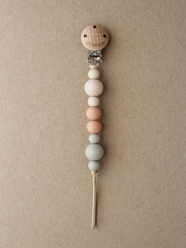 Kira Pacifier Clip Baby : Gear : Pacifiers + Clips Little Chew Kira Pacifier Clip for Babies and Kids | Colored Organics®