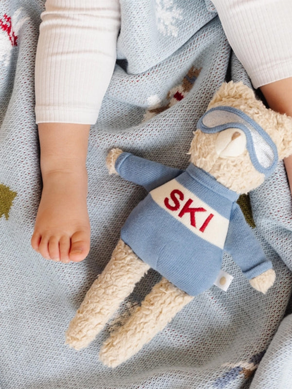 Ski Bear Plushie Baby : Toys : Plush + Crinkle The Blueberry Hill