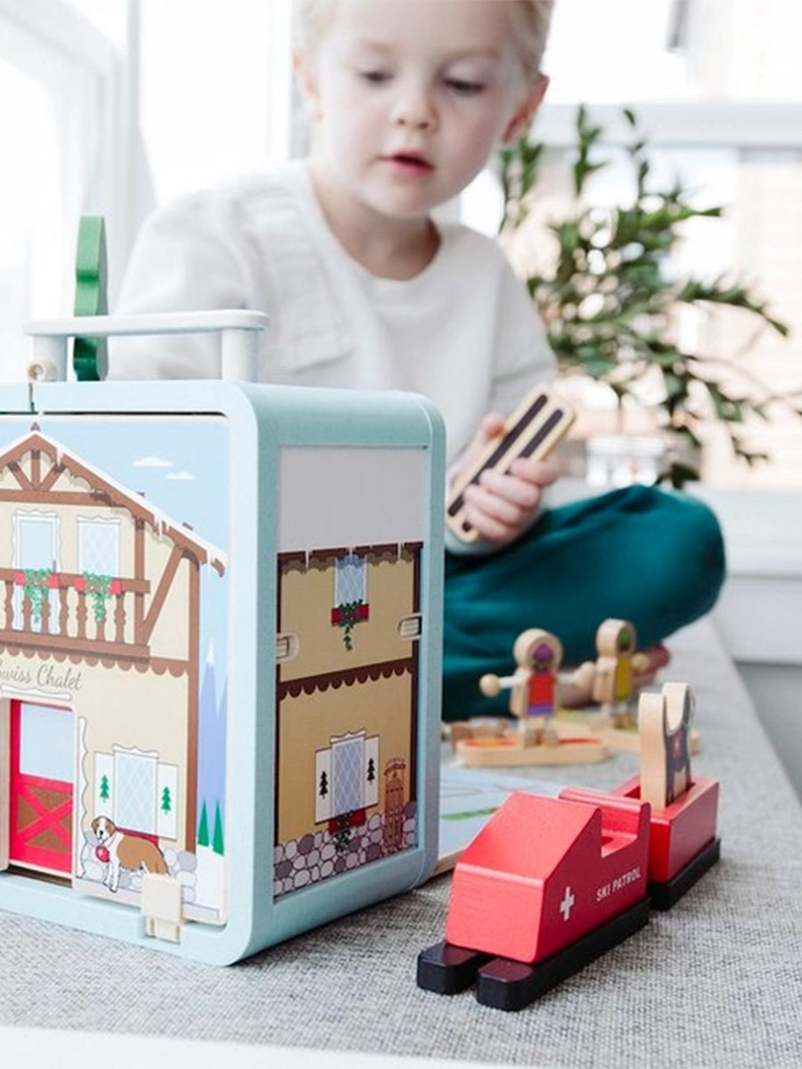 Ski Chalet Suitcase Play House