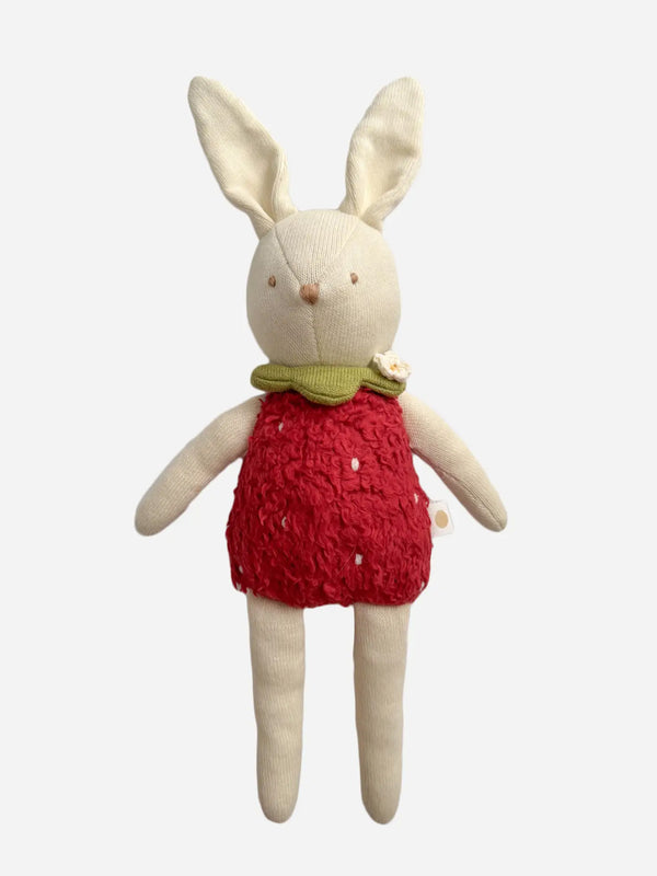 Strawberry Bunny Plushie Baby-Kids : Toys : Plush + Crinkle Blueberry Hill