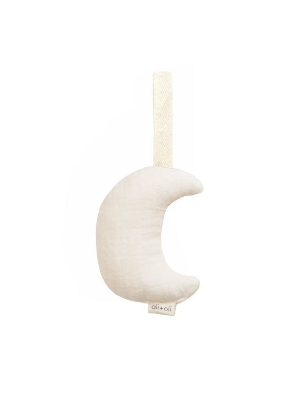 Muslin Plush Moon Pacifier Holder