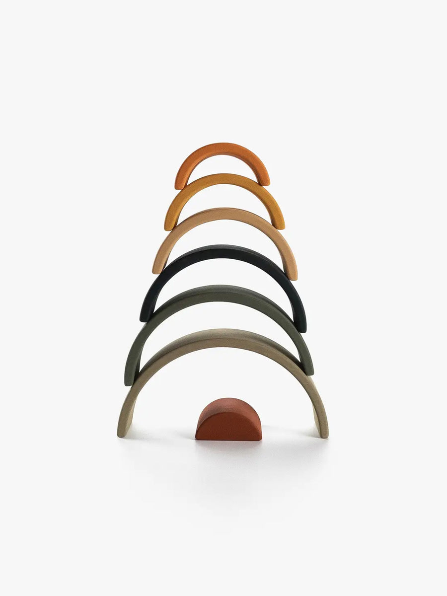 Wooden Mini Rainbow Stacker Baby-Kids : Toys : Learning : Wooden SABO concept