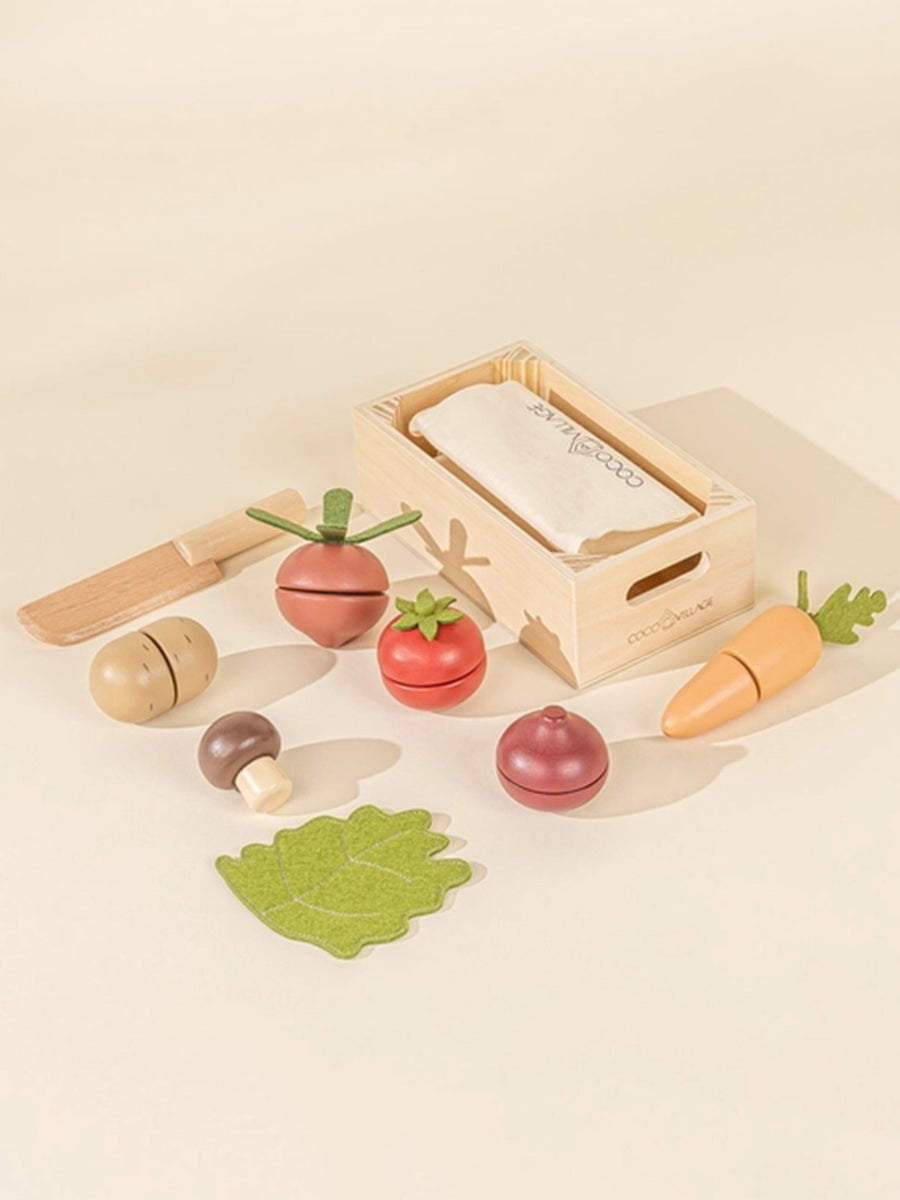 Wooden Vegetables Play Set Baby-Kids : Toys : Wooden Coco Village