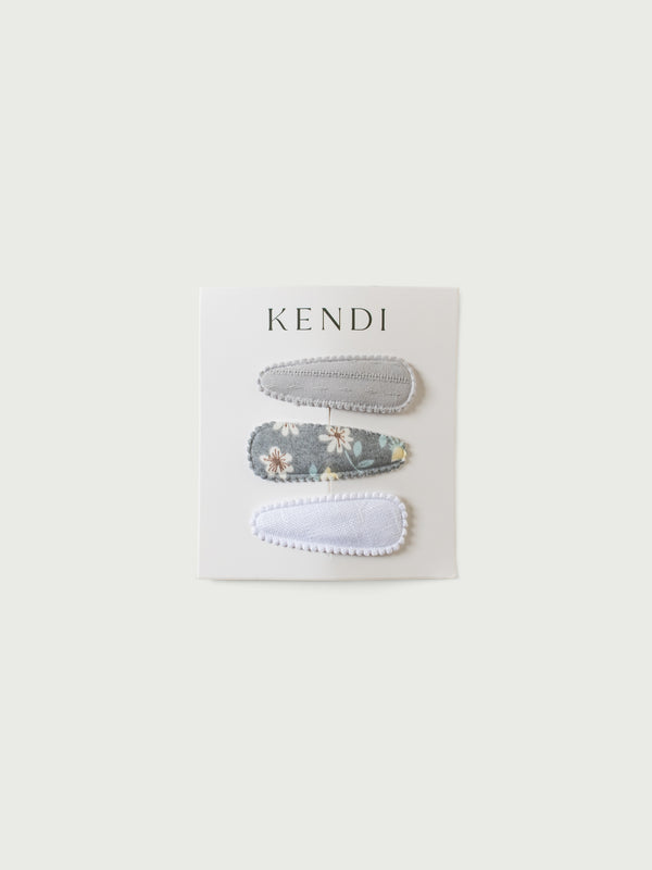 3-Pack Hair Clip Set Baby-Kids : Accessories : Clips Kendi 3-Pack Hair Clip Set for Babies and Kids | Colored Organics®