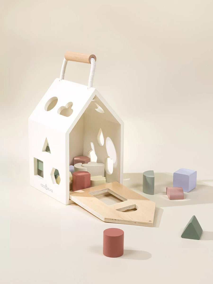 Wooden Shapes Sorting House
