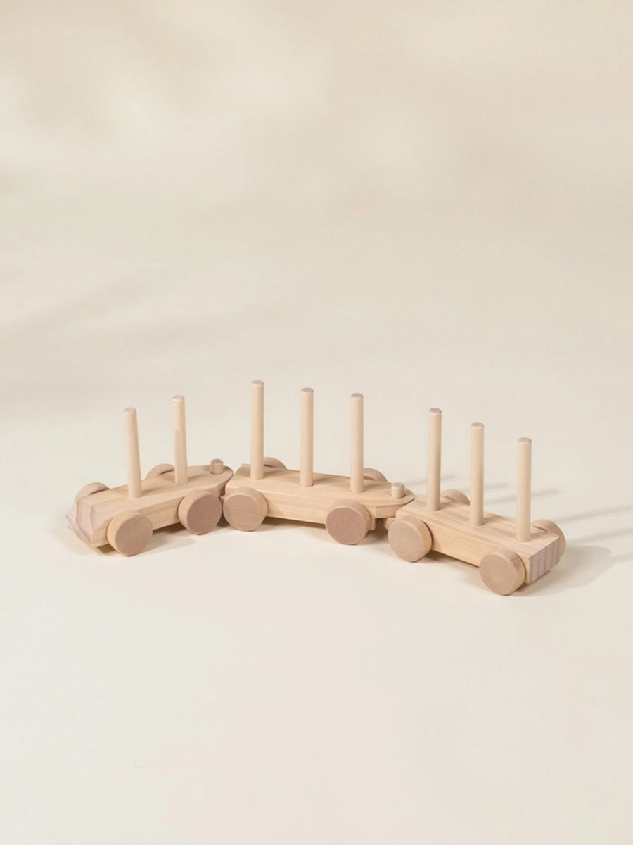 Oversized Wooden Stacking Train