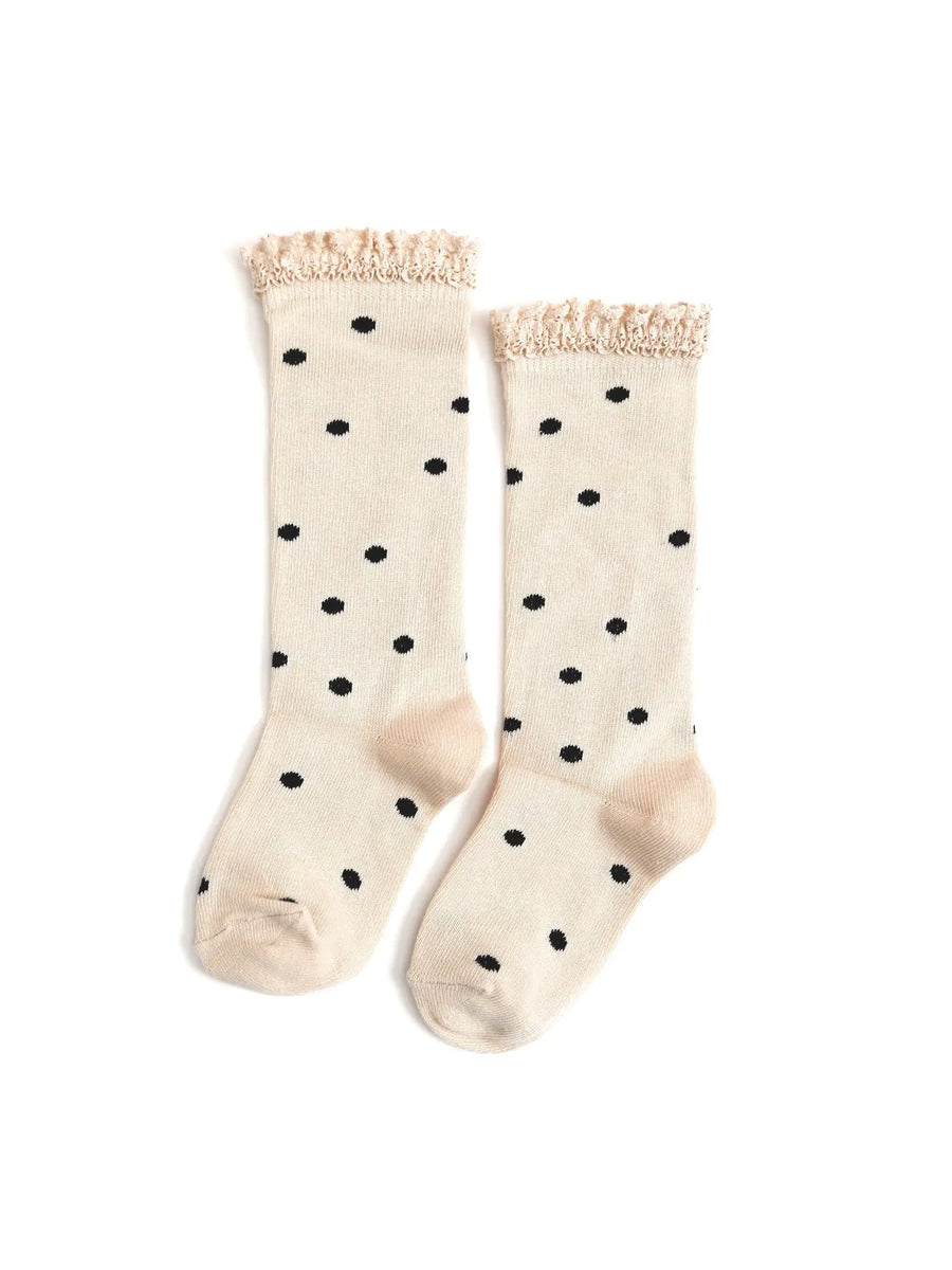 Lace Top Knee High Socks