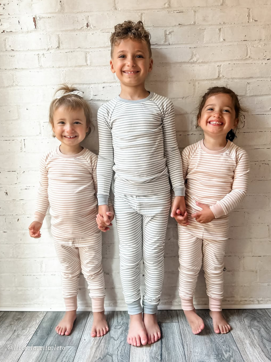 2-Piece Long Sleeve Jammie Set Baby : Kids : Jammies : Long Sleeves Colored Organics Organic Cotton Baby and Kids 2 Piece Long Sleeve Jammie Set