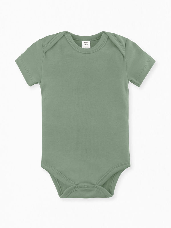 Classic Short Sleeve Bodysuit Baby : One Pieces : Bodysuits : Short Sleeves Colored Organics Baby Short Sleeve Bodysuit - Girl & Boy - Organic