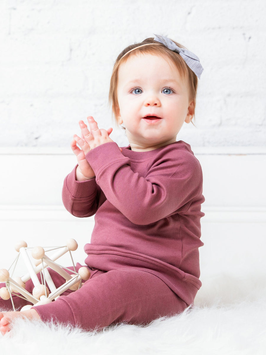Long Sleeve Pullover Baby-Kids : Tops : Pullovers : Long Sleeves Colored Organics Portland Pullover Organic Long Sleeve Baby Top
