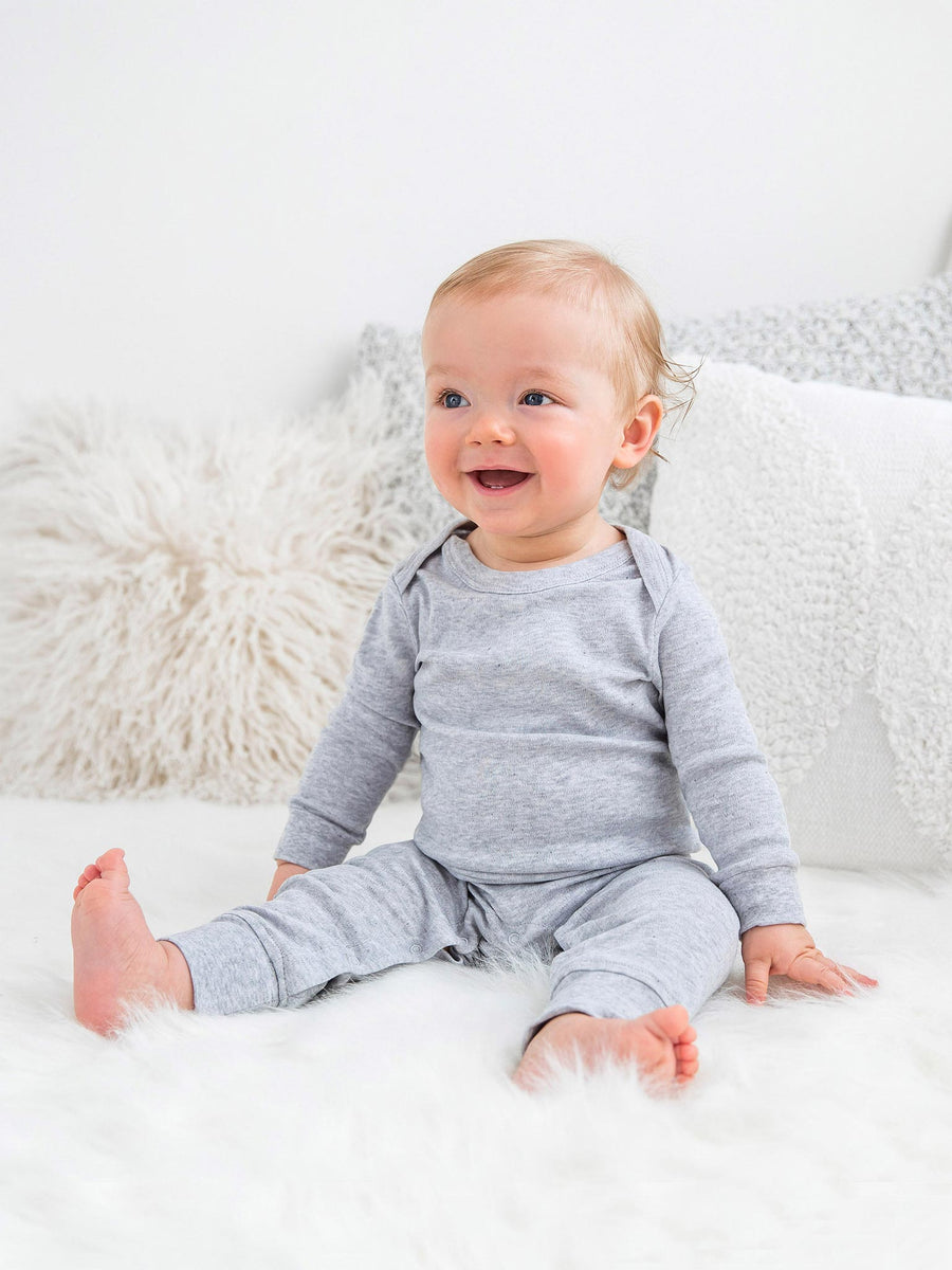 Classic Aspen Romper Baby : One Pieces : Rompers : Long Sleeves Colored Organics Aspen Long Sleeve Baby Romper - Boy & Girl - Organic