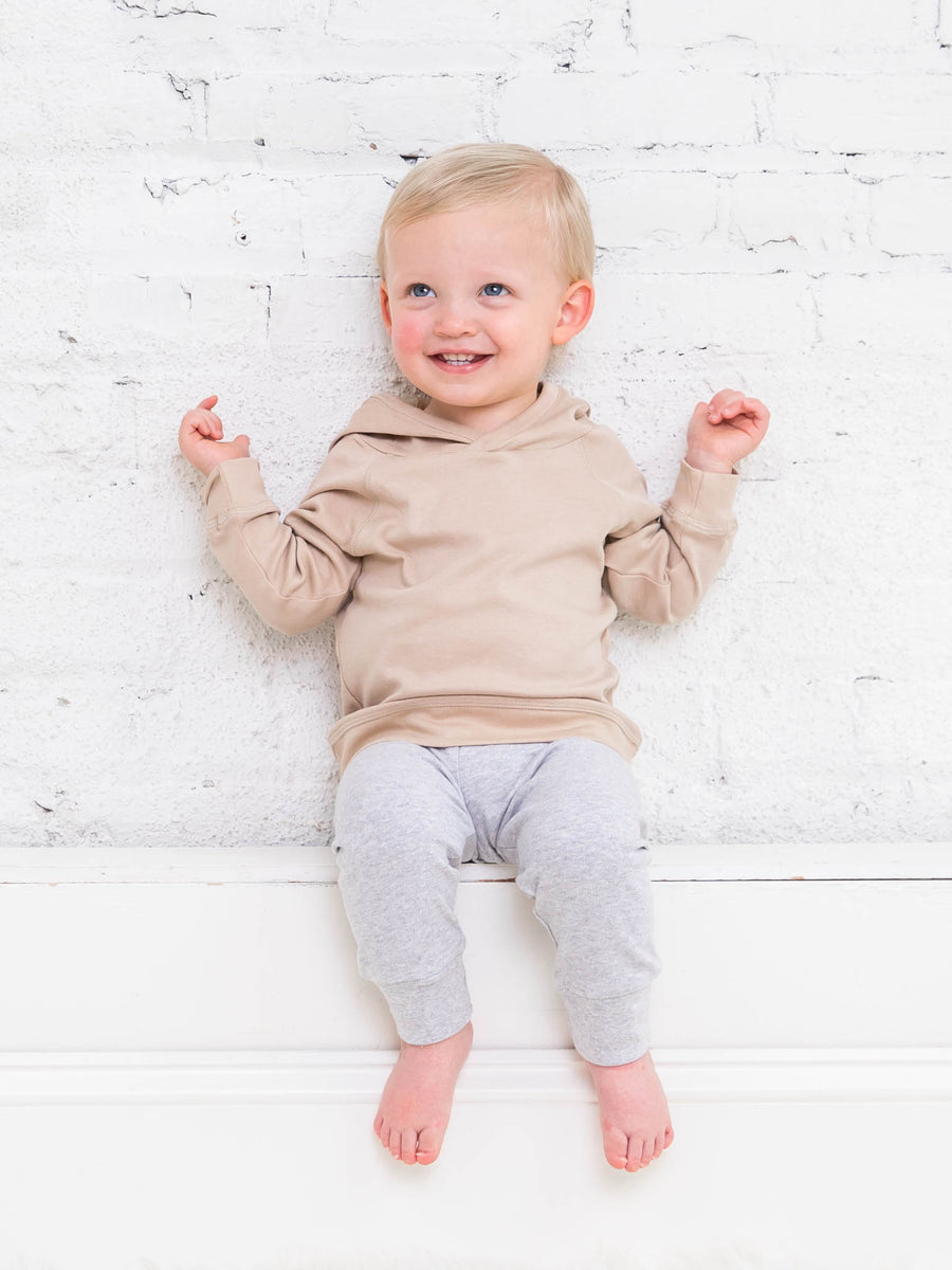Madison Hooded Pullover Baby-Kids : Tops : Hoodies : Long Sleeves Colored Organics Madison Hoodie Pullover Organic Long Sleeve Baby Top