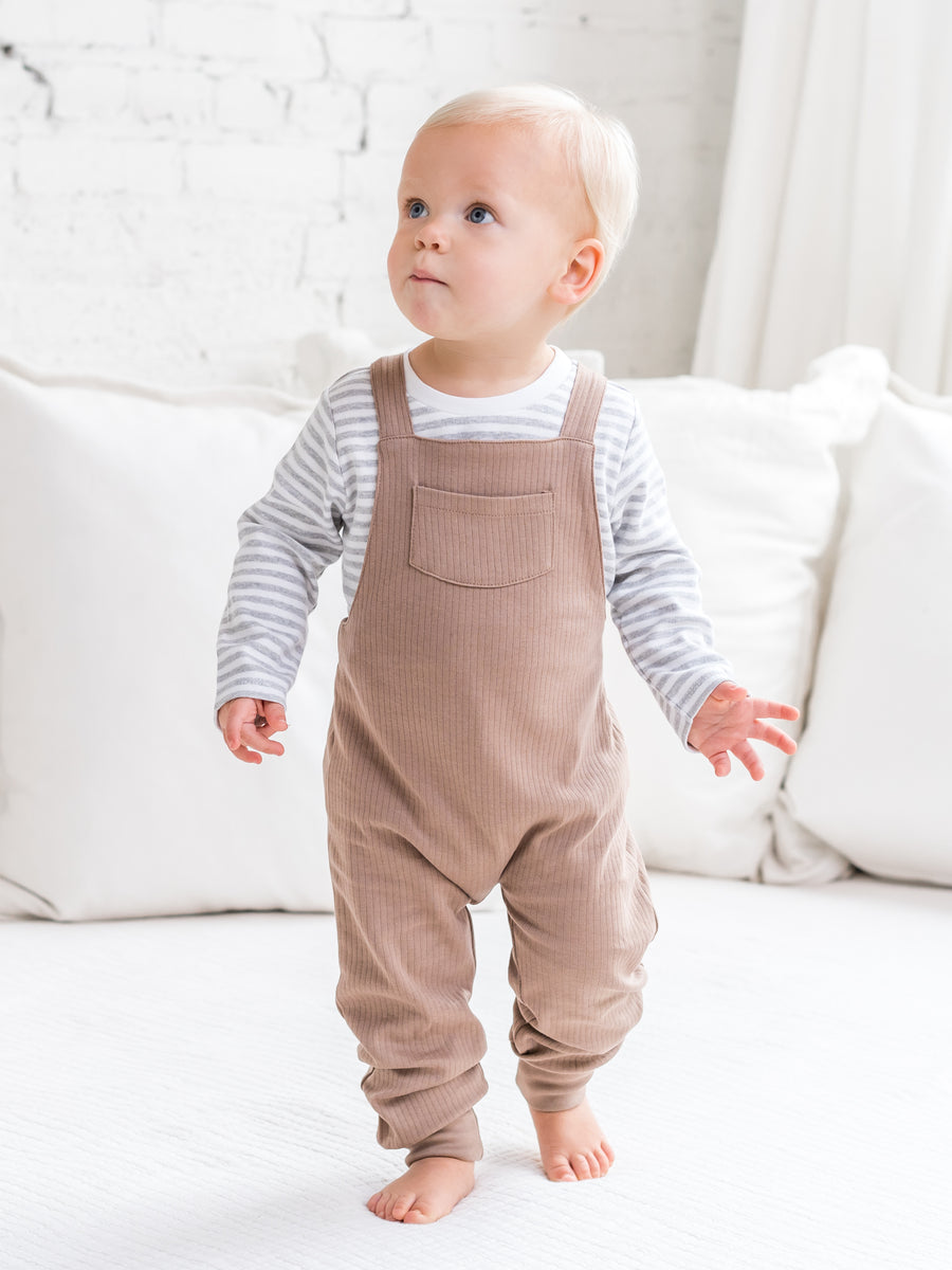 Ribbed Overalls Baby-Kids : Bottoms : Pants Colored Organics Toddler & Baby Oli Overalls - Girls & Boys - Organic