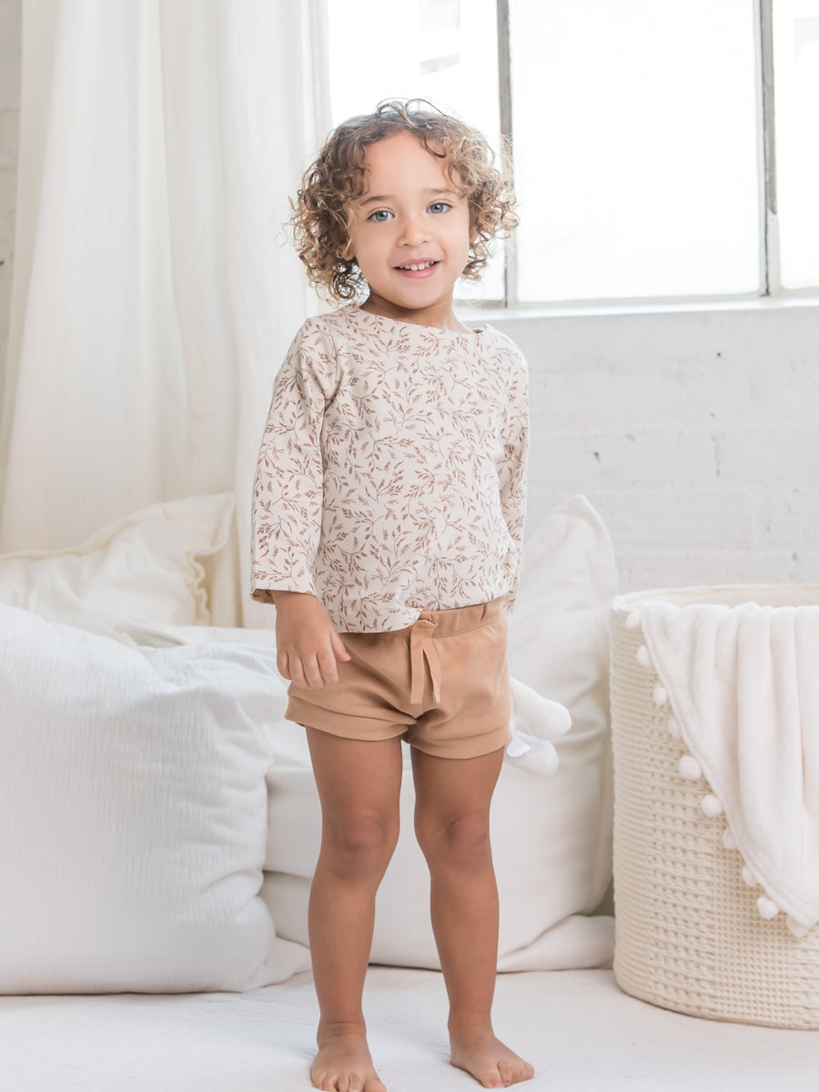 Ryle Snap Shoulder Top Baby-Kids : Tops : Long Sleeves Colored Organics Toddler & Baby Tops - Boys and Girls - Organic