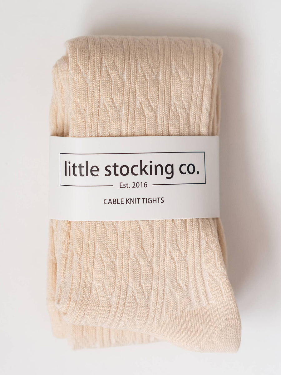 Cable Knit Tights Baby-Kids : Accessories : Tights Little Stocking Co