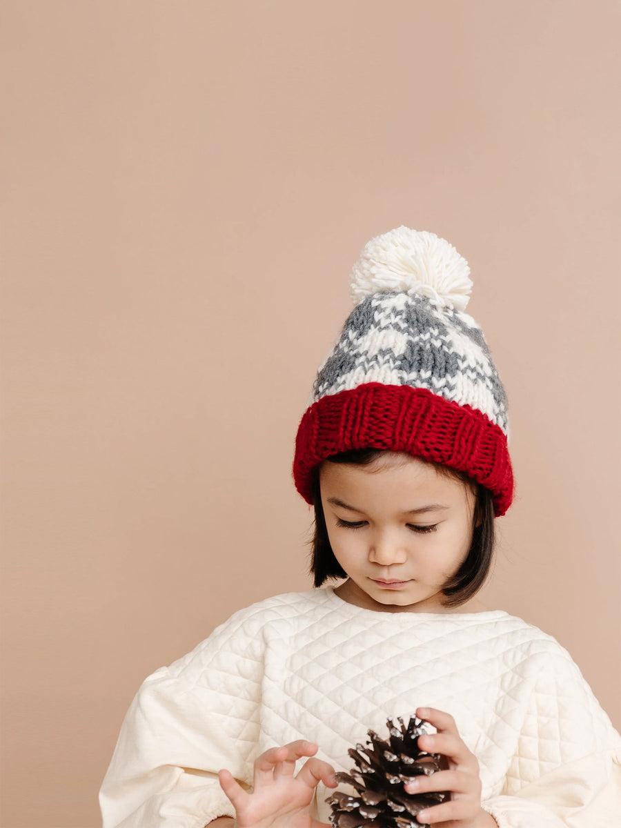Buffalo Check Knit Hat Baby : Accessories : Hats Blueberry Hill Buffalo Check Knit Hat