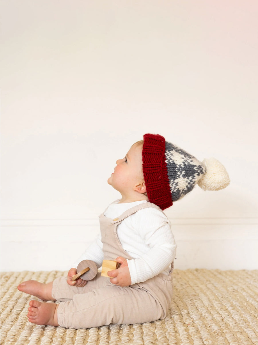 Buffalo Check Knit Hat Baby : Accessories : Hats Blueberry Hill Buffalo Check Knit Hat