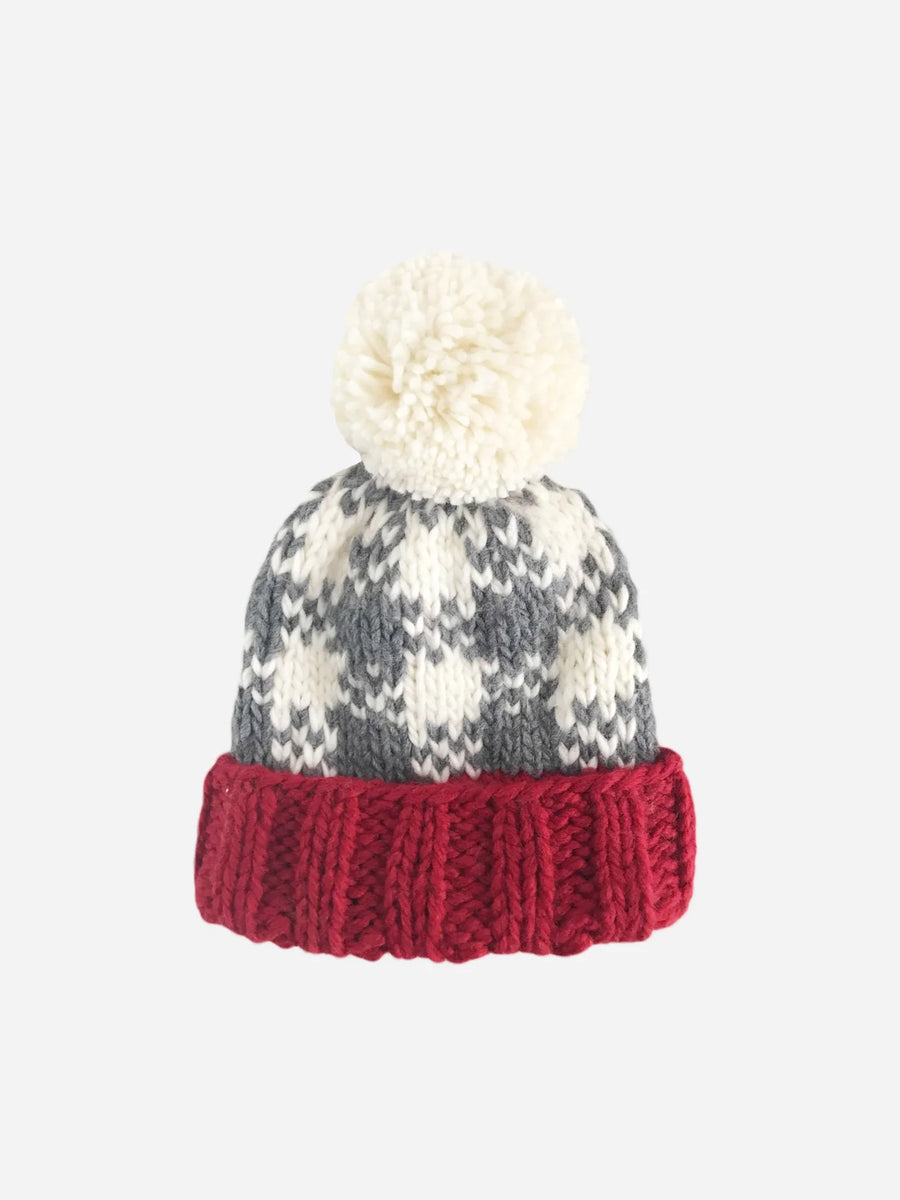 Buffalo Check Knit Hat Baby : Accessories : Hats Blueberry Hill Buffalo Check Knit Hat