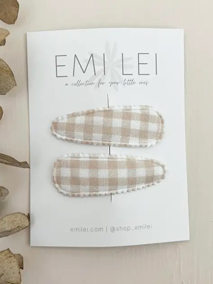 Fabric Hair Clips Baby-Kids : Accessories: Hair Clips Emi Lei Fabric Hair Clips