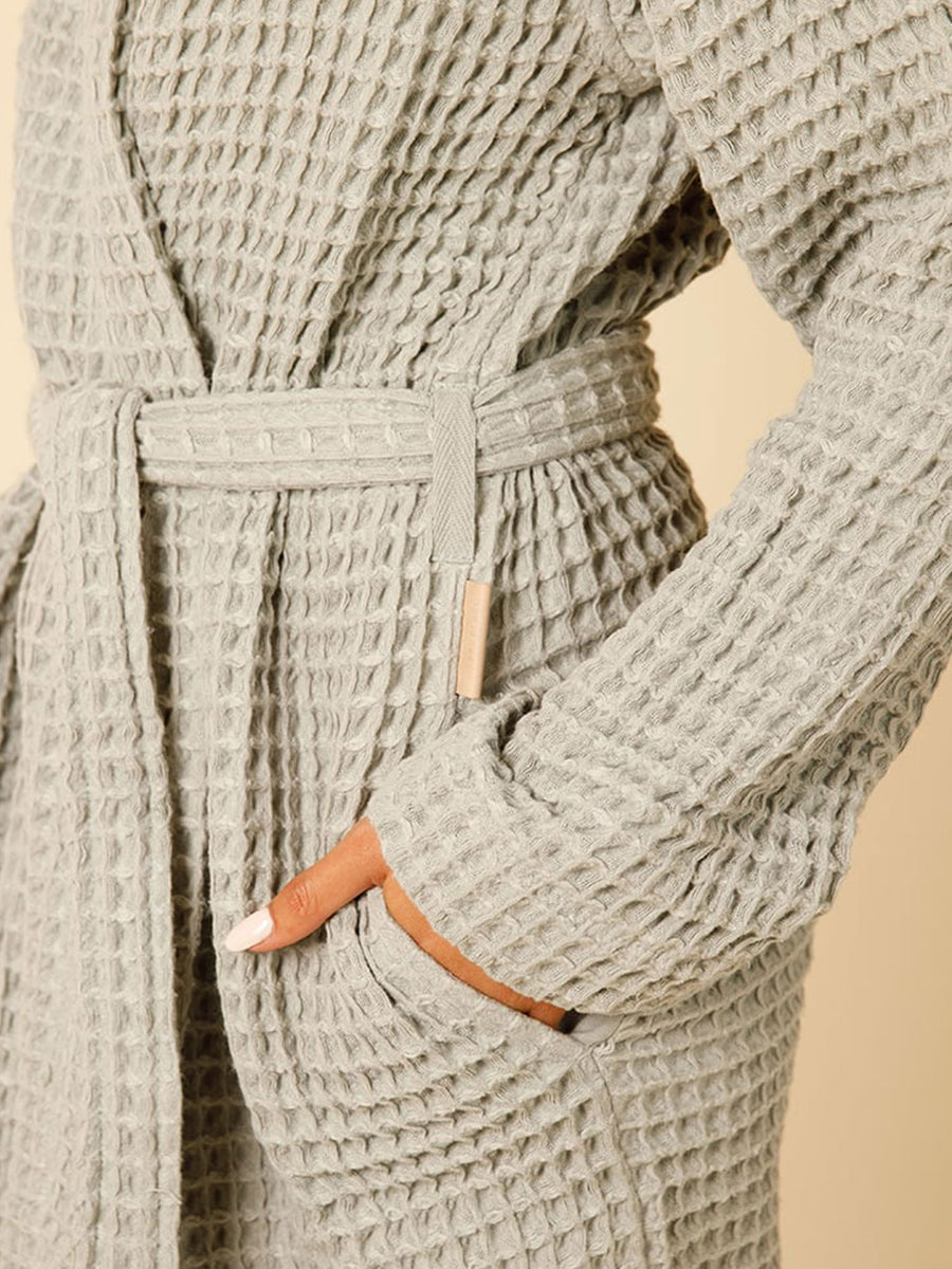 Organic Cotton Waffle Robe Parent Happy Place