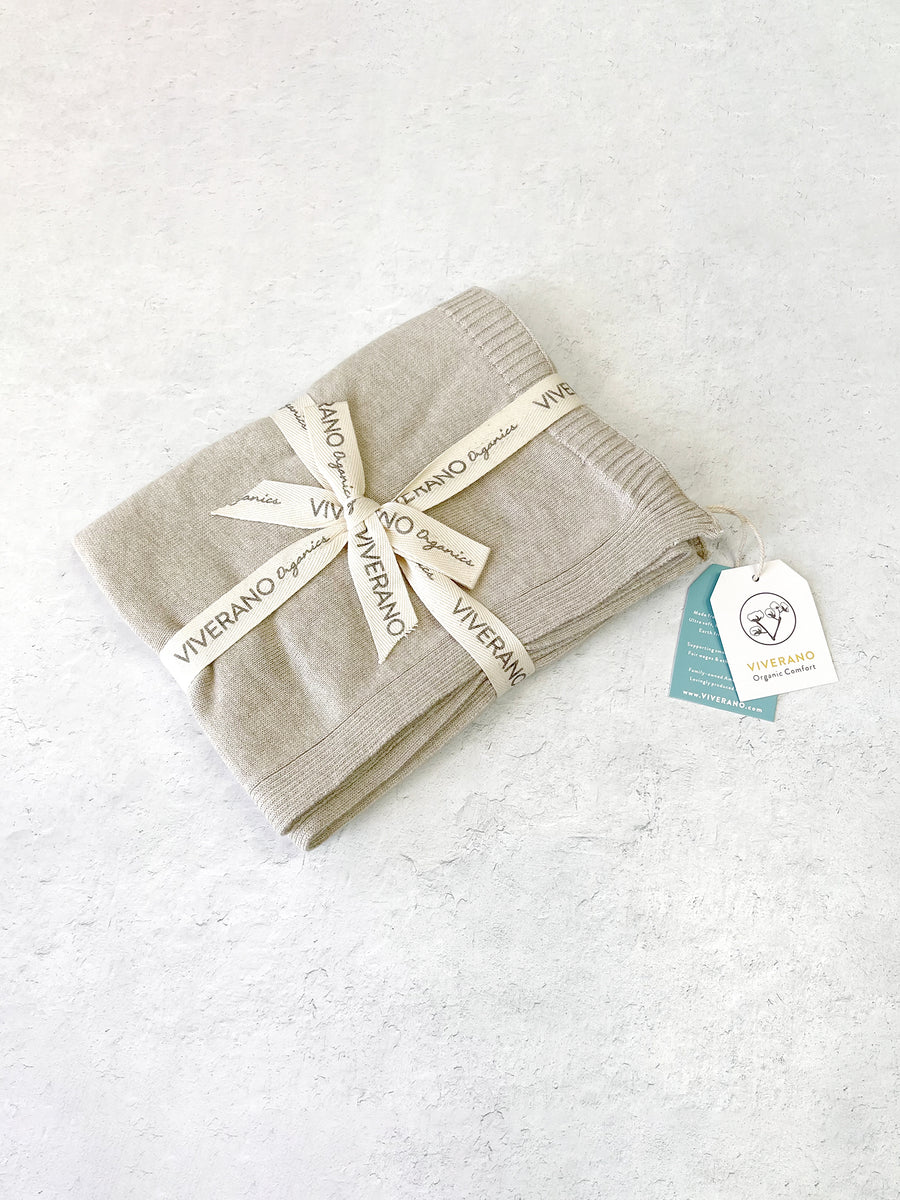 Organic Sweater Knit Baby Blanket Baby : Nursery : Bedding : Blankets Viverano