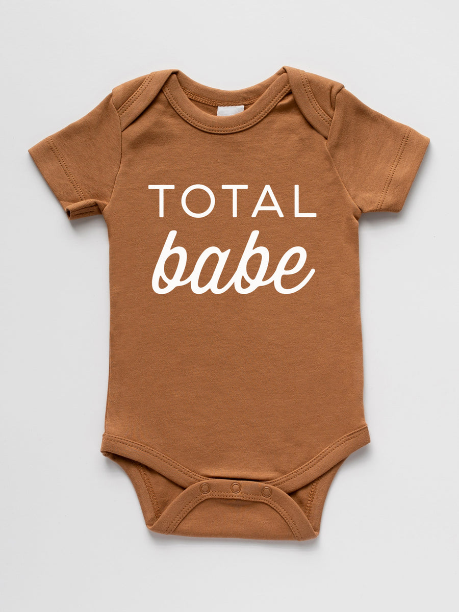 Total Babe Short Sleeve Bodysuit Baby : One Pieces : Bodysuits : Short Sleeves Glad Folk