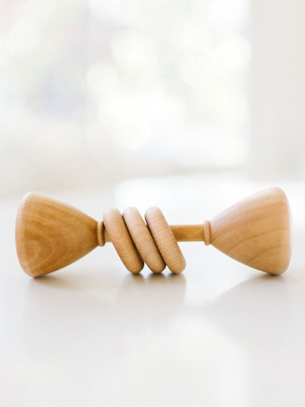 Wooden Rattle Baby : Toys : Teethers : Wooden Bannor Toys